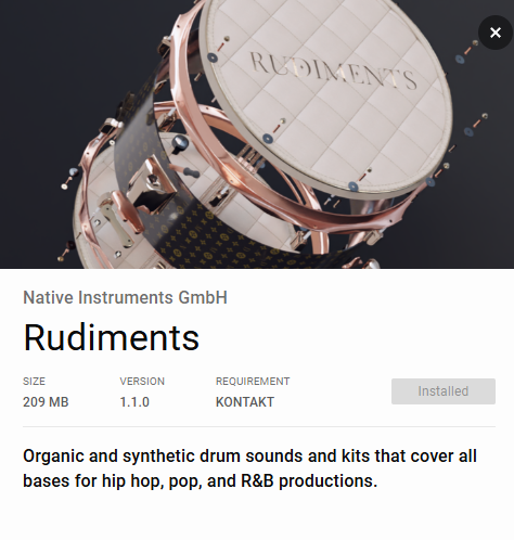Native Instruments Rudiments (Play Series)